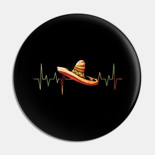 Heartbeat Sombrero Heartbeat Mexico Cinco Pin