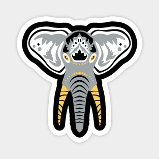 elephant head artwork Magnet