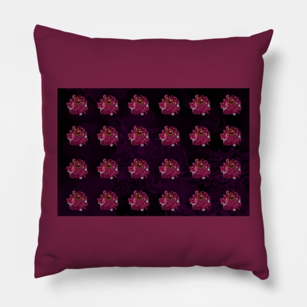 Pattern with Red Jewelery Brooches Pillow by mavicfe