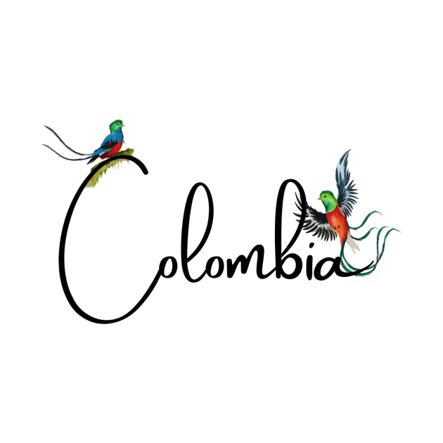 Medellin Colombia Quetzal Sticker for Tourists by julyperson