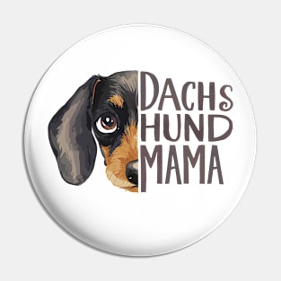 Dachshund Mama Dog Lover Cute Animal Face Pin