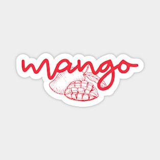 mango - Thai red - Flag color - with sketch Magnet