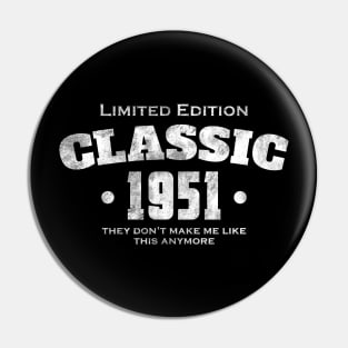 1951 birthday Pin