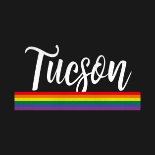 Tucson, Arizona - AZ Pride Simple Rainbow T-Shirt