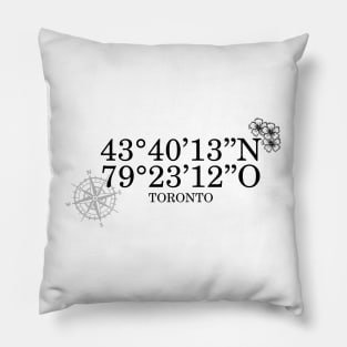 Toronto Contact Information Pillow