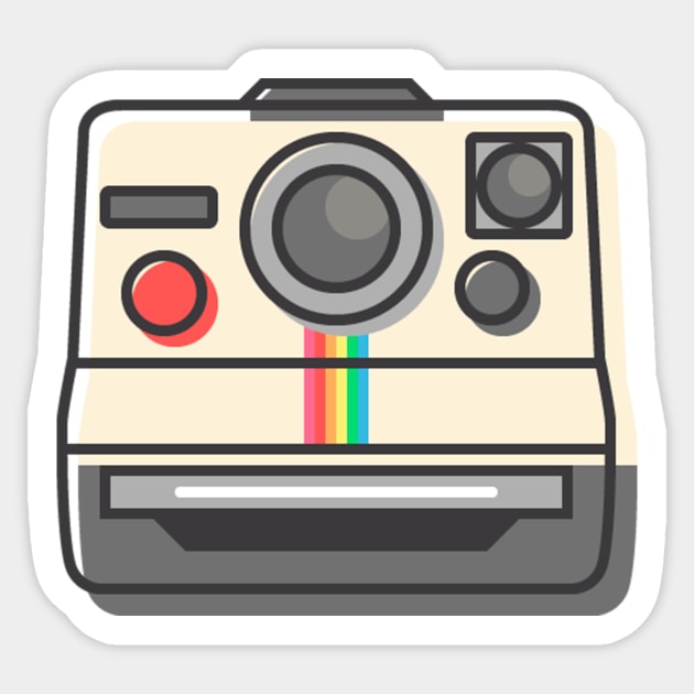 instant camera - Polaroid Camera - Sticker