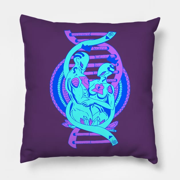 Blue In Our DNA Pillow by kenallouis