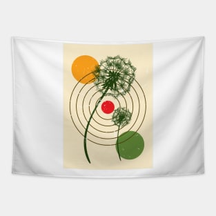 Retro vintage leaves Tapestry