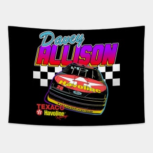 Davey Allison Havoline Retro Nascar Design Tapestry