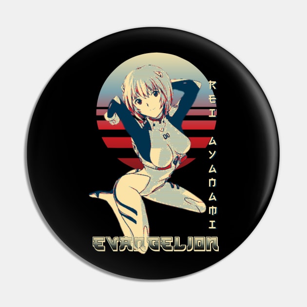 Rei Ayanami Pin by Retrostyle