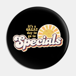 Retro SPECIALS Teachers PE ART MUSIC LIBRARY Gear Pin