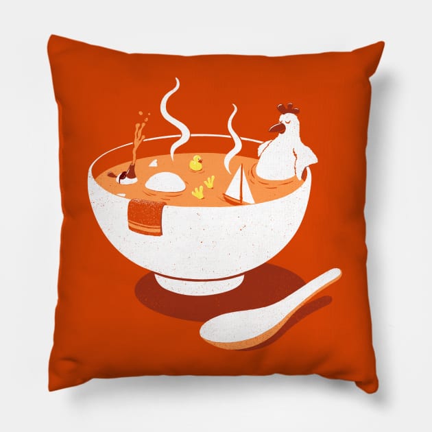 Chicken Soup Pillow by victorcalahan