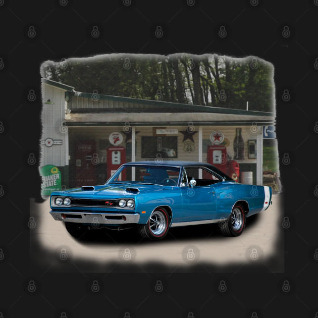 1969 Dodge Coronet R/T in our filling station series - Coronet - T-Shirt