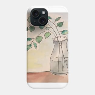 Watercolor Plant in a Vase Phone Case