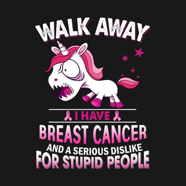 funny breast cancer grumpy unicorn warrior by TeesCircle