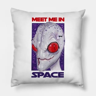 Meet Me in Space Pillow