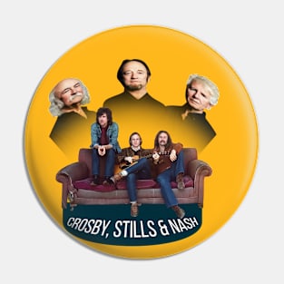 crosby, stills and nash old vs new 2 Pin