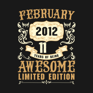 February 2012 11 Years Of Being Awesome Limited Edition T-Shirt