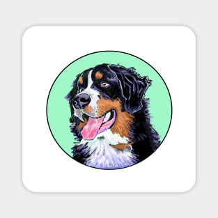 BERNER DOG GREEN Magnet