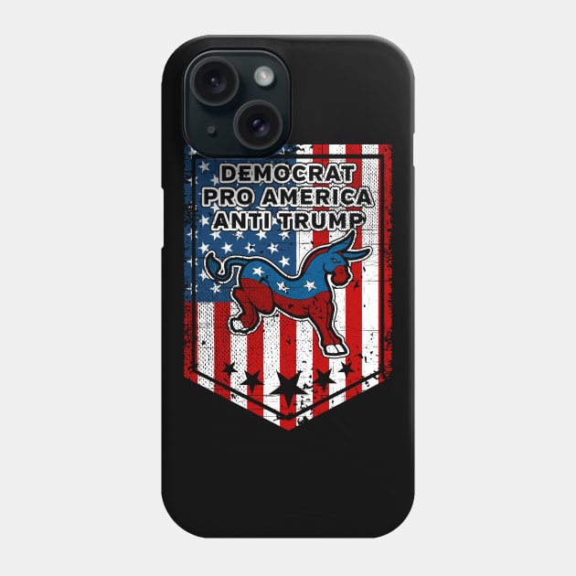 Democrat Anti Trump Phone Case by RadStar