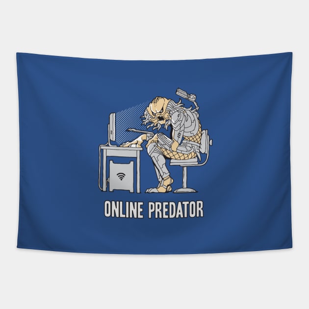 Online Predator Tapestry by tomburns