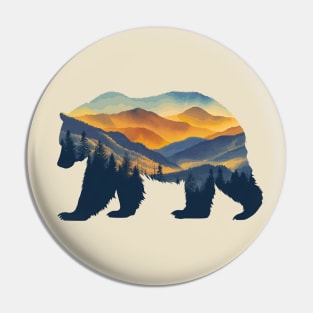 Bear Outdoor National Park Wildlife Pin