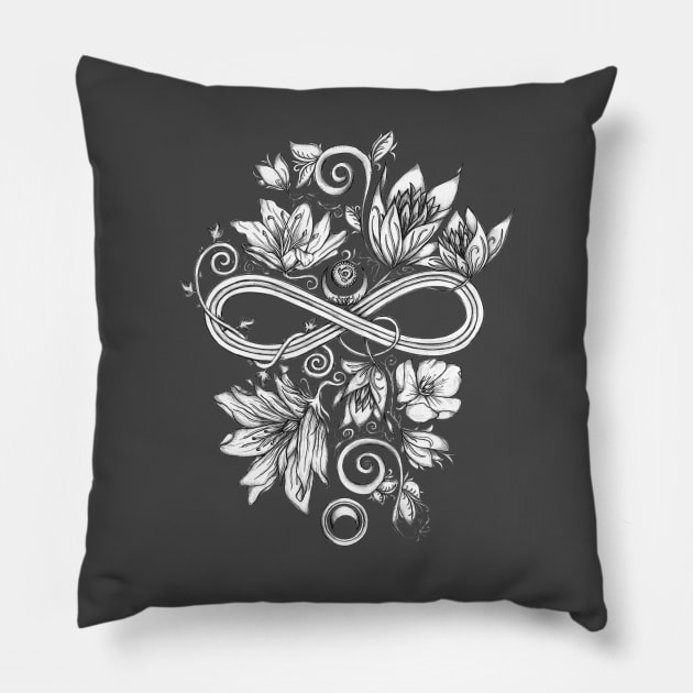 Infinity Pillow by NicoleWhelan