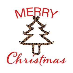 leopard christmas tree T-Shirt