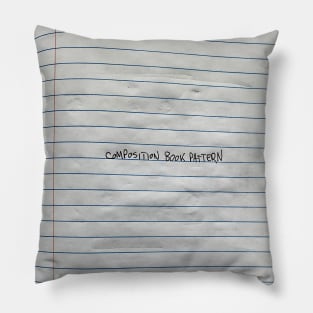 Composition Book Pattern BLK Pillow