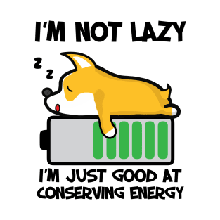 Pembroke Welsh Corgi Sleeping Energy Saving Dog T-Shirt