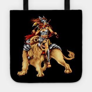 Beautiful Warrior Lion Rider Baseball Tote