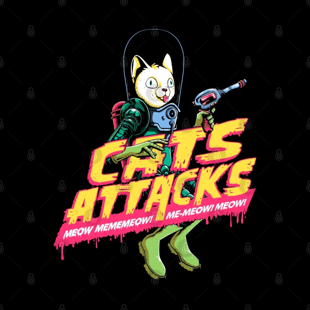 Cats Attacks by enerimateos