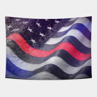 The Thin  Red Line Tapestry