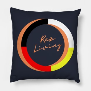 Native American Rez Living Design Pillow