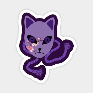 Sakura Fox Mask (Purple) Magnet