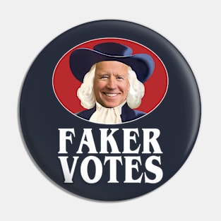 Faker Votes Joe Biden Election Pin