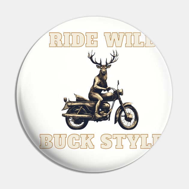 Ride Wild, Buck Style: Join Bambi on a thrilling motorcycle adventure through the wilderness! Buckle up for an adrenaline-fueled ride!" Pin by Deckacards