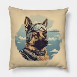 Aviator dog Pillow