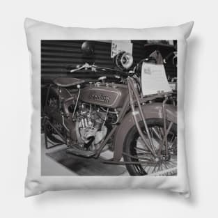 The old Indian bike Pillow