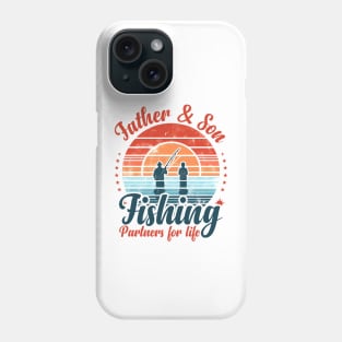 Fisherman Dad and Daughter Fishing Partners For Life Phone Case