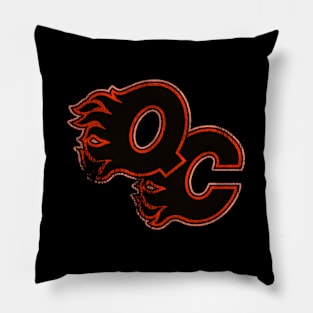 Quad City Flames Hockey Team Pillow