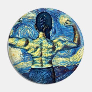 Lady Fighter Van Gogh Style Pin