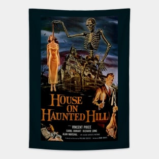 Classic Horror Movie Poster - House on Haunted Hill Tapestry