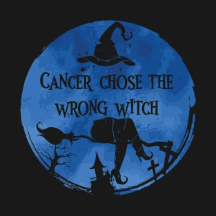 Cancer Witch Dark Blue Colon Cancer T-Shirt