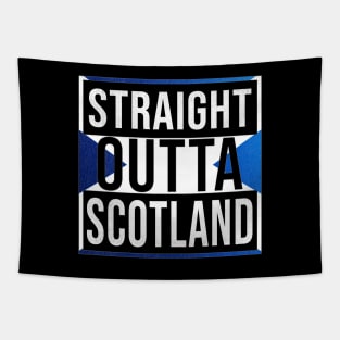 Straight Outta Scotland - Gift for  From Scotland in Scottish Scottish Flag Tapestry