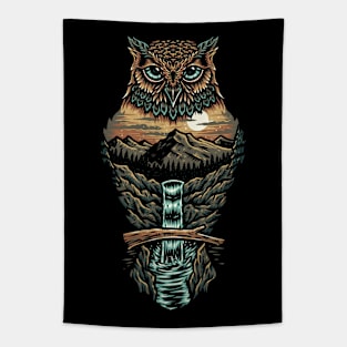 Nature Owl Tapestry