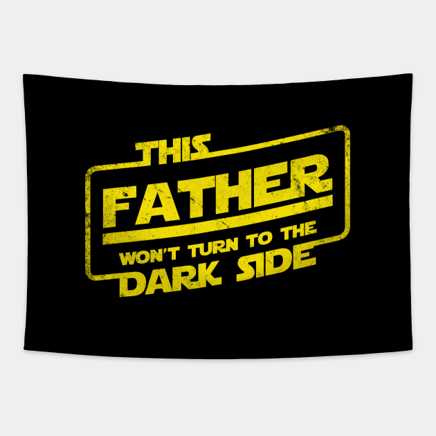 Father's Day Best Dad Sci-fi Slogan Tapestry by BoggsNicolas