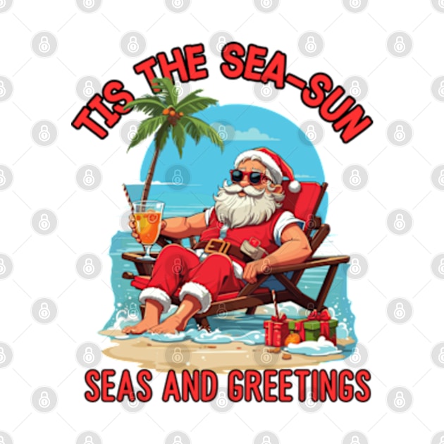 Tis The Sea-Sun | Santa by WebStarCreative