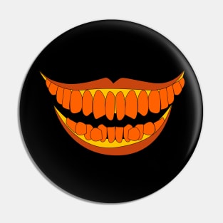 Halloween spooky mask Pin