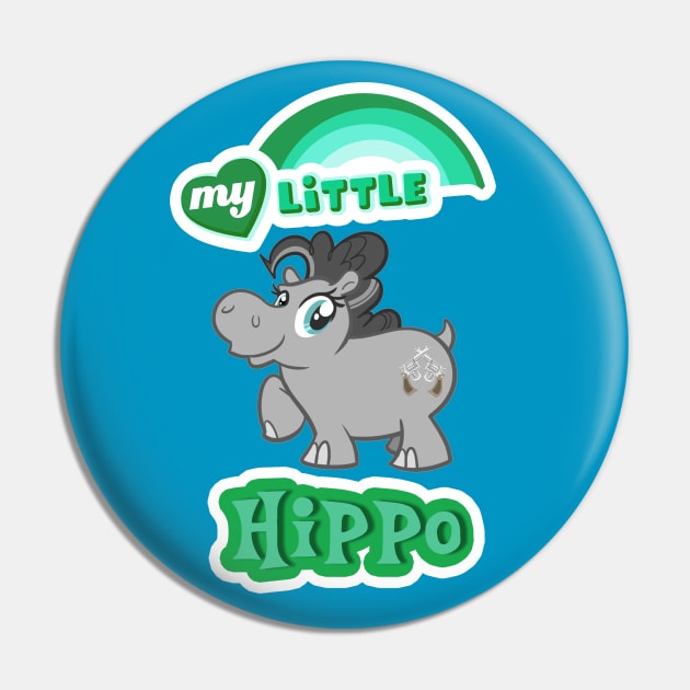 My Little Hippo- Jungle is Magic Pin by The Skipper Store